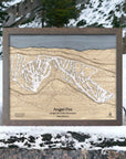Angel Fire Ski Trail Map, Wood Mountain Art