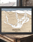 Bear Mountain California Ski Map, Bear Mountain Resort Wall Art