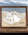 Bear Valley Ski Resort Map, Ski Wall Art, Home Decor