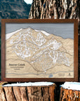 Unique Gift for Skiers 3D Wood Map Beaver Creek Wall Art