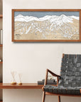 Big Sky Montana Wood Ski Map