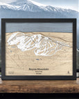 Boyne Mountain MI Ski Slopes Map, Skiing Wall Art, Skiing Gift