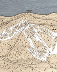 Brian Head Ski Resort Trail Map | 3D Wood Mountain Art | Torched Peaks