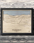 Brian Head UT Ski Trail Map | 3D Wood Mountain Map, Gifts for Skiers
