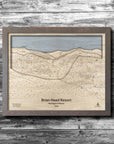Brian Head UT Ski Trail Map | 3D Wood Mountain Map