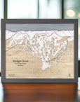 Best gifts for skiers: Bridger Bowl wooden ski map