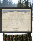 Camelback Ski Trail Map by Torched Peaks, 3D Wooden Ski Maps