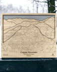 Unique Gifts for Skiers: Copper Mountain Colorado - 3D Wood Map