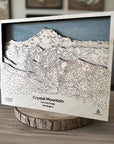 Crystal Mountain WA Ski Trail Map | 3D Wood Mountain Art