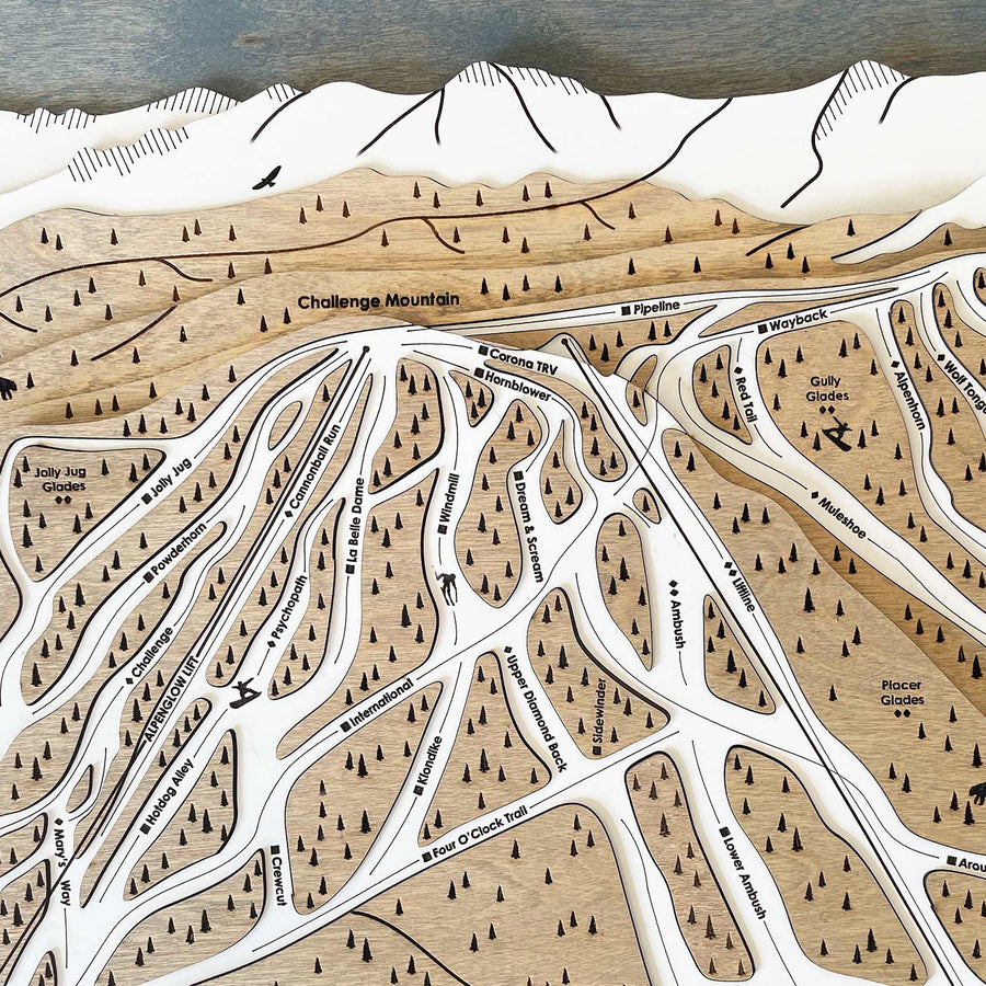 Eldora Colorado Ski Resort Map Art