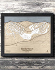 Granby Ranch Colorado Ski Resort Map, Framed Wall Art