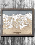 Grand Targhee Ski Trail Map | Ski Slope Mountain Art