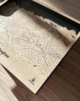 Grand Targhee WY Ski Trail Map | 3D Laser-engraved Wall Map, Gifts for Skiers