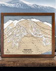 Heavenly Mountain Ski Resort Trail Map, Skiing Wall Art