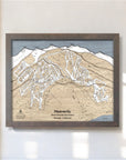 Heavenly Map, Ski Resort Map, California, Lake Tahoe, Skiing Gift, Mountain Art