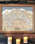 Heavenly Mountain, Ski Slopes Mountain Art