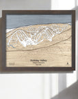 Holiday Valley Ski Resort Map, Skiing Wall Art