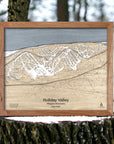 Holiday Valley Skiing Map, Designed by Shawn Orecchio, Torched Peaks Ski Map