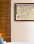 Jay Peak VT Ski Trail Map | 3D Wooden Layered Map, Skiing Decor