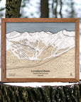 3D Handcrafted Map of Loveland Ski Area in Colorado, Designed by Artist: Shawn Orecchio