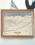 Loveland Ski Resort Map Art, Ski Cabin Decor, Framed Wall Art