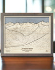 Loveland Wooden Map, Ski Resort Trail Map Art