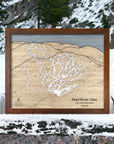 Skiing Decor: Mad River Glen Trail Map or your home or office. 
