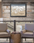 Mammoth Mountain Ski Resort Map, Ski Cabin Decor, Mammoth Mountain Bike Park