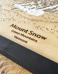 Mount Snow Wooden Ski Map