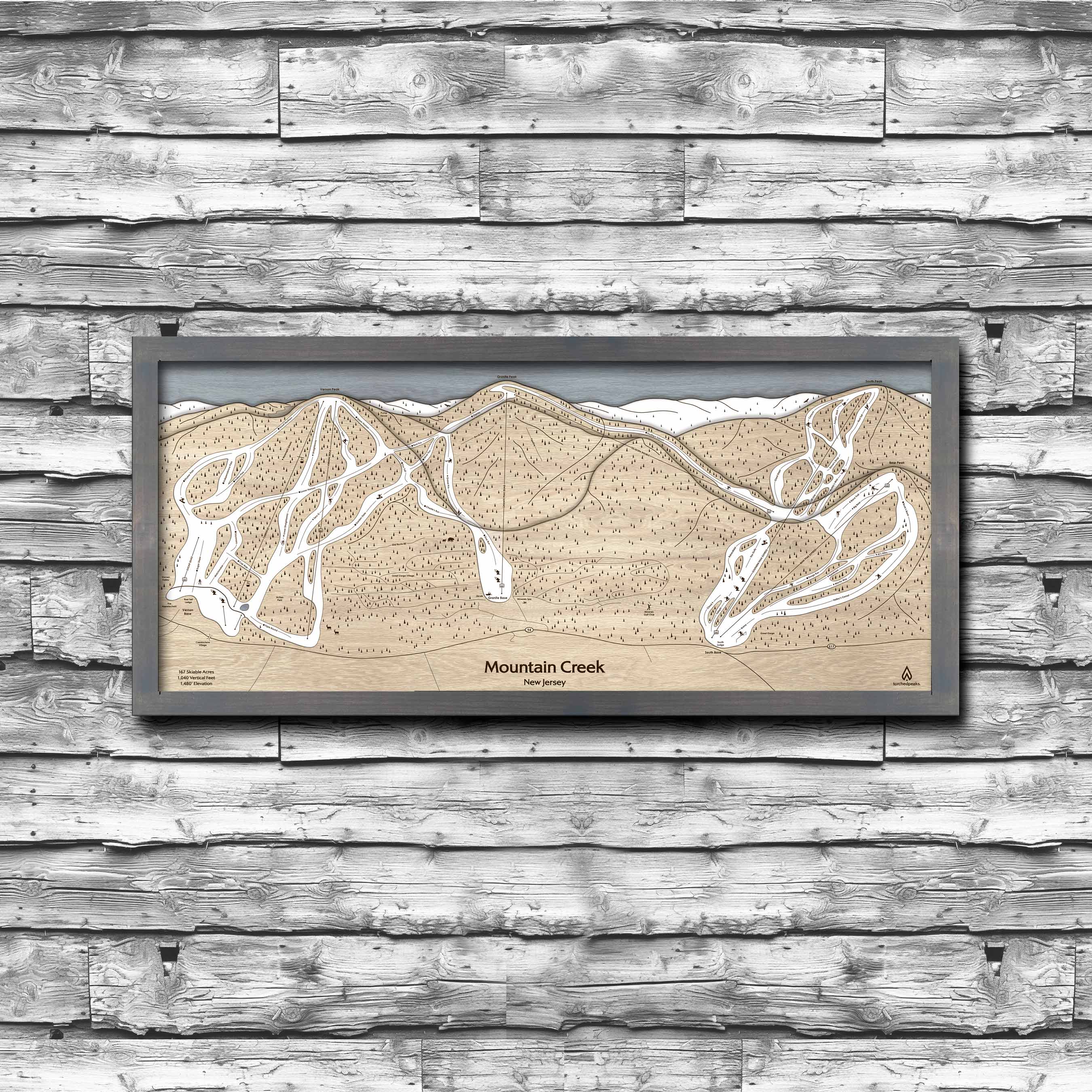 Mountain Creek Ski Trail Map | Vernon NJ, Vernon Valley Great Gorge Action Park Wood Map