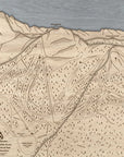 Mt Baker WA Ski Trail Map | 3D Wooden Ski Slope Art