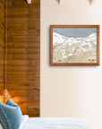 Mt. Baker Ski Area Trail Map | 3D Wood Mountain Art