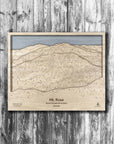 Mt Rose Ski Trail Map, Ski Slope Art