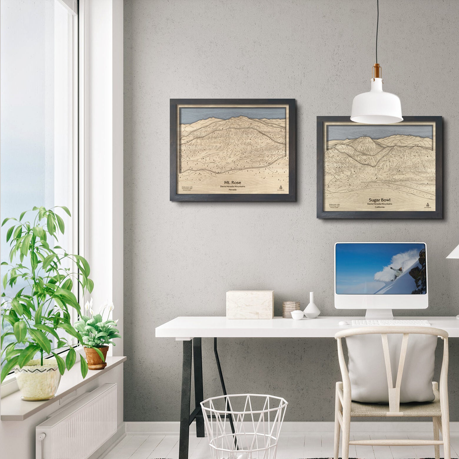 Mt Rose Ski Trail Map, Gifts or Skiers