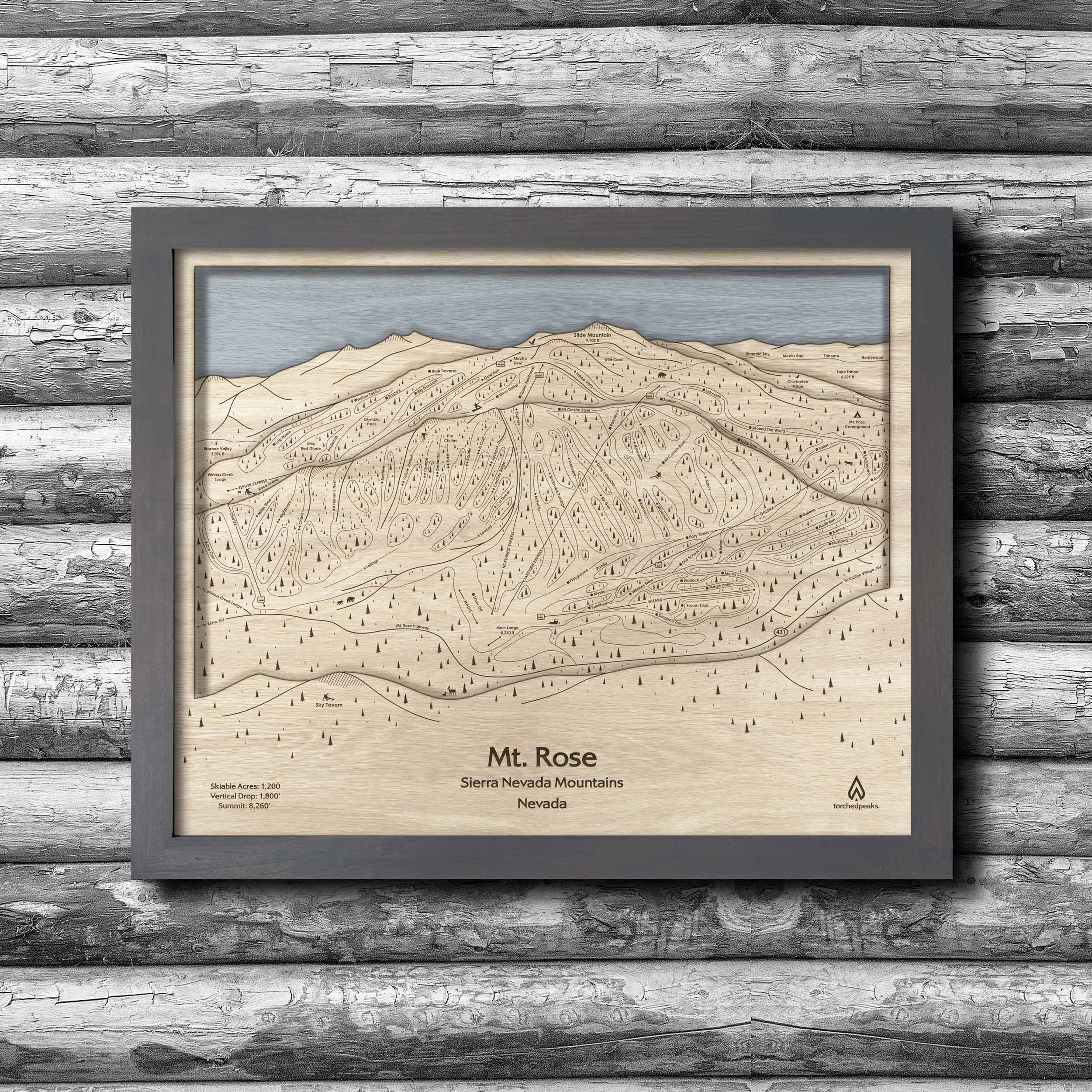 Mt Rose Ski Trail Map