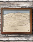 Mt Rose Ski Trail Map, Framed Skiing Art