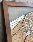 Northstar Framed Skiing Wall Art, Map of Northstar Ski Resort in California