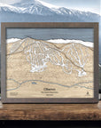 Okemo Mountain Map, Vermont Ski Resort Map, Skiing Art, Ski Decor, Wall Art, Home Decor