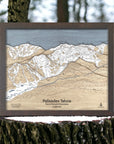 Palisades Tahoe Ski Resort Map Art