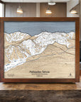 Palisades Tahoe Ski Map, Squaw Valley California Trail Map Art for your home .