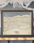 Purgatory Colorado Wooden Ski Map Art