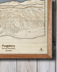 Purgatory Framed Ski Art, Gift for Skiers and Snowboarders
