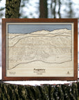 3D Wood Map of Purgatory Ski Resort, Colorado, Ski Cabin Decor