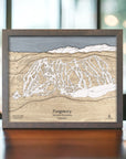 Purgatory Ski Map, Colorado, Unique wedding gift for skiers and snowboarders. 