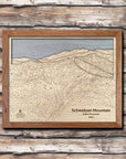 Schweitzer Mountain Ski Trail Map | Laser Engraved Ski Trail Maps