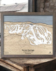 Seven Springs Ski Slope Map, Mountain Art