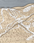 Snowmass Colorado Ski Trail Map | 3D Wood Mountain Art, Carved Map