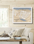 Snowshoe Basin Wooden Ski Resort Map, Ski Cabin Decor