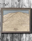 Stratton Mountain Ski Trail Map | 3D Wood Mountain Art