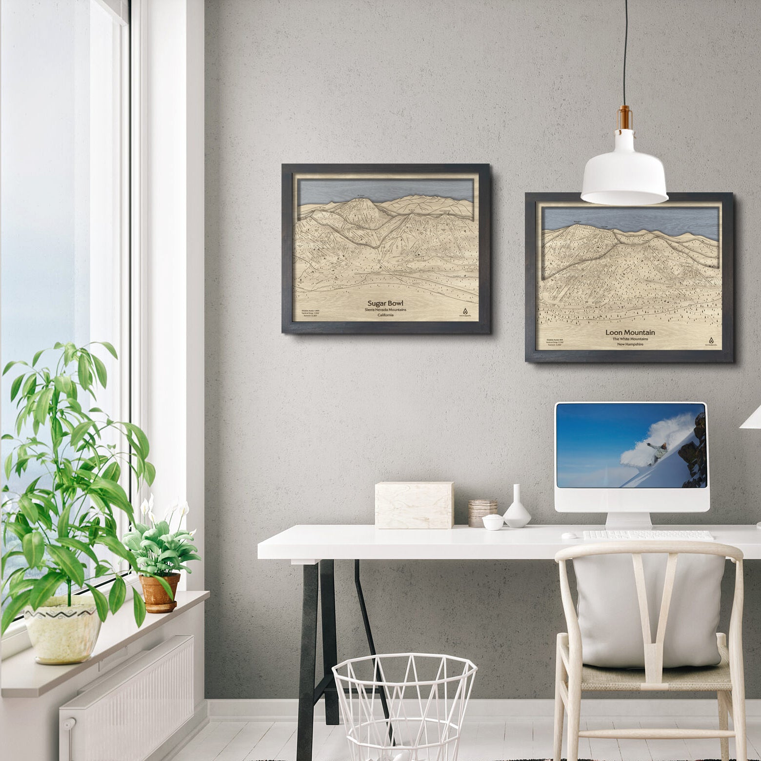 Sugar Bowl Resort Ski Trail Map, Wall Art